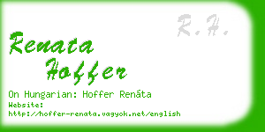 renata hoffer business card